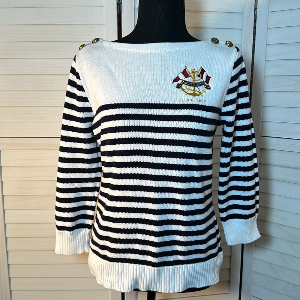 EUC Lauren Jeans Company Nautical Sweater by Ralph Lauren